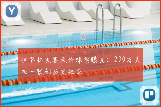 世界杯决赛天价球票曝光：230万美元一张创历史纪录